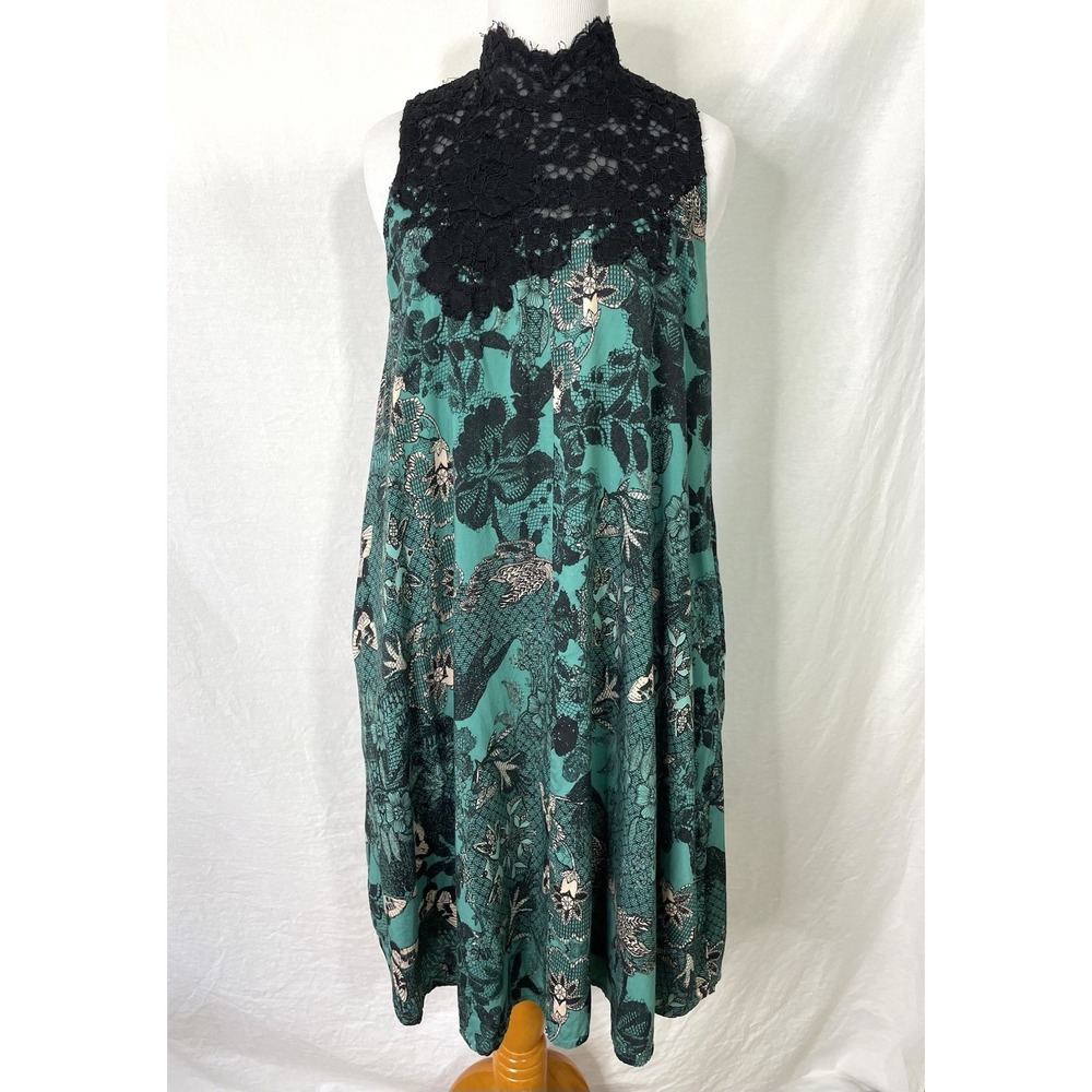 Maeve Anthropologie Dress Womens Extra Small XS Lace Neckline - Picture 7 of 15
